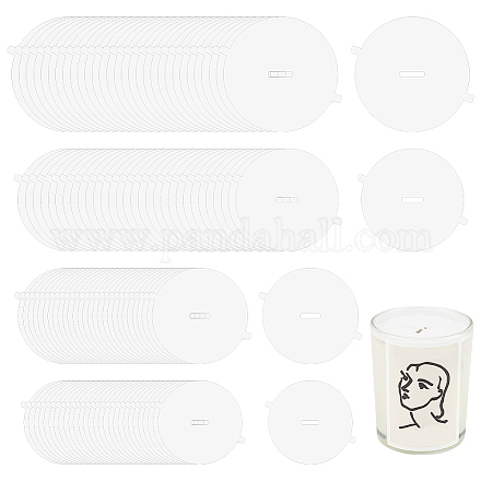 120 feuille de 4 housses anti-poussière en papier pour gobelets à bougies. DIY-FG0004-68-1