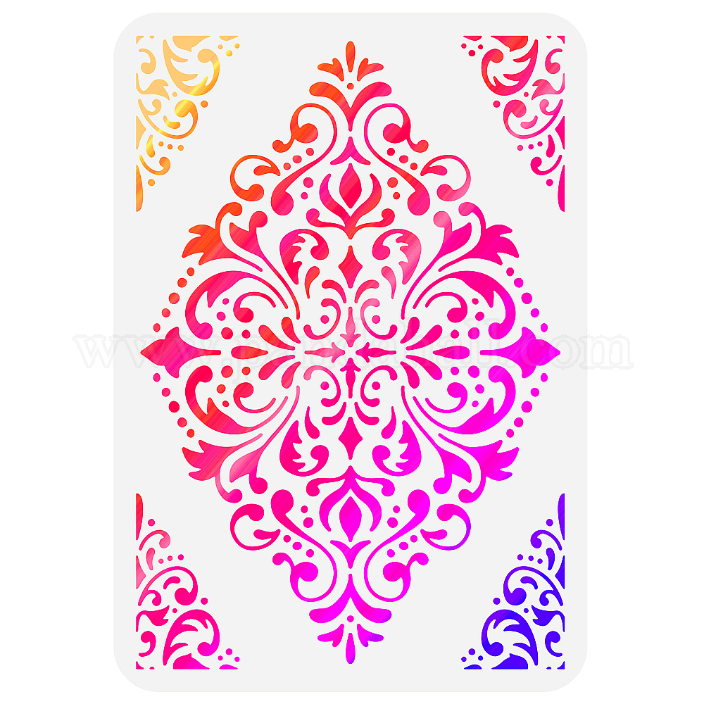Redesign With Prima Décor Stencil - šablona - Diamond Flourish - De Colores Studio