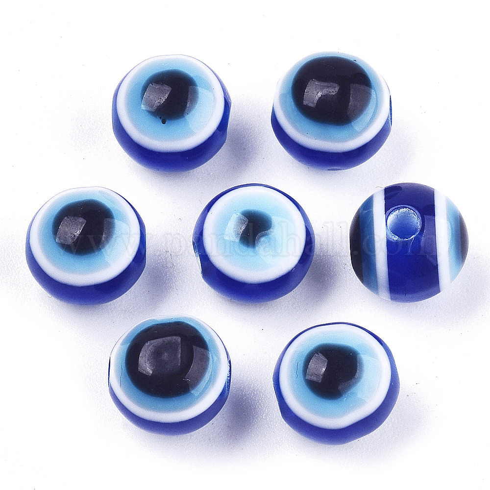 Wholesale Evil Eye Resin Beads