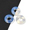 Opalite Pendants, Donut/Pi Disc Charms, 15x5mm, Hole: 6mm