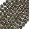 Natural Labradorite Beads Strands, with Seed Beads, Faceted, Lantern, 8~8.5x6.5~7mm, Hole: 0.6mm, about 44pcs/strand, 15.16''(38.5cm)