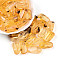 Transparent Acrylic Beads, Rectangle, Two Tone, Goldenrod, 23~23.5x11x9.2mm, Hole: 1.6mm, about 287pcs/500g
