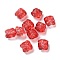 Baking Painted Transparent Glass Beads, Gradient Color, Lion, Red, 11.5x11x9.5mm, Hole: 1.2mm