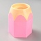 ABS Plastic Holders, Pencil Shape, Pink, 87x77x105mm, Inner Diameter: 56mm