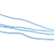 Nylon Elastic Cords, Twist Cord, Round, Aqua, 2.5mm