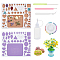 Geometric Shape Paper Quilling Template, Paper Strips Form Board, Plastic with Wood Board, with Head Pins, Plastic Empty Bottle, Iron Tweezers, Rectangle Mold, Mixed Color