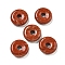 Natural Red Jasper Donut/Pi Disc Charms, 12~13x3~4mm, Hole: 3mm