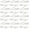 30Pcs Iron Alligator Hair Clip Findings, Unique Vintage Jewelry Findings for Hair Accessories, Nickel Free, Flat Round, Silver, Tray: 12mm, 44x14mm