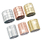 6 Sheets 6 Styles Self Adhesive Glass Cabochons, Square Mirror Mosaic Tiles, for Home Decoration or DIY Crafts, Mixed Color, 603x40x1mm, Square: 5~10x5~10mm, 1 sheet/style