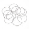 Brass Linking Rings, Soldered, Nickel Free, Real Platinum Plated, 30x1mm, Inner Diameter: 28mm