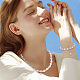 Olycraft 102 pièces 8mm perles de cristal craquelé naturel craquelé brins de perles de quartz rondes perles de pierres précieuses en vrac énergie pierre pour bracelet collier fabrication de bijoux G-OC0001-14-6