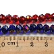 Chapelets de perles en verre transparent électrolytique EGLA-A034-T6mm-G-3