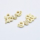 Brass Micro Pave Cubic Zirconia Links RB-I078-61G-NR-2