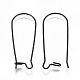 304 Stainless Steel Hoop Earrings Findings Kidney Ear Wires STAS-G200-01C-B-2