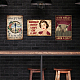 ヴィンテージメタルブリキサイン  バーの鉄の壁の装飾  レストラン  カフェパブ  長方形  女性の模様  300x200x0.5mm AJEW-WH0189-085-5