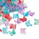 80 pièces 4 couleurs galvanoplastie perles de verre EGLA-YW0001-33-4