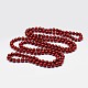 Glass Pearl Beaded Necklaces NJEW-K042-8mm-HD07-2