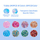 240Pcs 8 Colors Transparent Baking Painted Glass Beads GLAA-TA0001-18-3