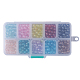 10 colores perlas de vidrio pintado en aerosol transparente DGLA-JP0001-11-6mm-3