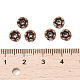 Messing Strass Zwischen perlen&nbsp;RB-A014-L6mm-01R-NF-3