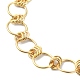 Bracelet chaîne à maillons 304 anneaux en acier inoxydable BJEW-TA00334-03-3