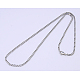 Große Valentinstag Geschenk 304 Feld Edelstahlkette Halsketten X-NJEW-507L-11-1