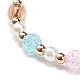 Colorful Alloy Enamel Cute Charms Bracelet BJEW-JB08661-03-6