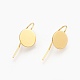 Brass Earring Hooks KK-A093-G-NF-1