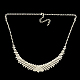 Moda collana di strass matrimonio e Stud orecchino set di gioielli SJEW-R046-05-4