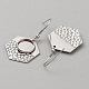 Серьги-подвески из нержавеющей стали 304 с геометрической формой FIND-WH0032-74P-04-2