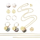 Комплекты украшений для серег и ожерелий DIY-JP0003-66G-2
