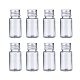 10mlペットプラスチック液体ボトル  平肩  アルミスクリューキャップ付き  透明  5.3x2.3cm 容量：10ml（0.34液量オンス） MRMJ-WH0011-H03-1