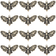 SUNNYCLUE 1 Box 30Pcs Moth Charms Bulk Skull Butterfly Charms Bronze Alloy Skulls Flying Insect Butterflies Halloween Gothic Tibetan Charm for Jewelry Making Charms Women DIY Necklaces Earrings FIND-SC0006-91-1