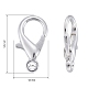 Zinc Alloy Lobster Claw Clasps E107-S-3