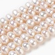 Fili di perle di perle d'acqua dolce coltivate naturali PEAR-S001-4-5mm-3-1