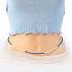 Elastische Taillenperlenketten mit bösem Blick und Glassaatperlen NJEW-C00020-04-1