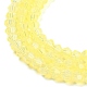 Cuisson des brins de perles de verre transparentes peintes DGLA-F029-J2mm-06-4