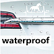 4Pcs 4 Styles Square PET Waterproof Self-adhesive Car Stickers DIY-GF0007-45C-3