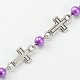 Handarbeit rund Glasperlenketten Perlen für Halsketten Armbänder machen AJEW-JB00075-2