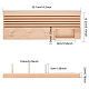 Soporte para regla de dibujo y hilo de bordar de madera maciza ODIS-WH0005-41-4