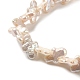 Hebras de perlas keshi de perlas barrocas naturales PEAR-E016-015-3