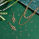 Ph pandahall 300 pièces anneaux de saut plaqués or 14 carats KK-PH0009-24-5