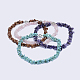 Collane con perline miste di pietre naturali e sintetiche e conchiglie colorate NJEW-K107-02-1