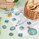 PH PandaHall 14pcs Synthetic Turquoise Pendants DIY-PH0007-33-6