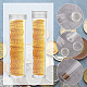 Olycraft-tubo de almacenamiento de monedas de plástico abs transparente AJEW-OC0004-67-4