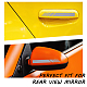 SuperZubehör 12sets 3 Farben wasserdichte reflektierende Autoaufkleber für Haustiere DIY-FH0003-54-5