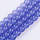 Baking Painted Glass Beads Strands DGLA-Q023-6mm-DB44-1