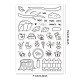 GLOBLELAND Cartoon Insect Clear Stamps Clouds Leaves Fence Silicone Clear Stamp Seals for Cards Making DIY Scrapbooking Photo Journal Album Decor Craft DIY-WH0167-56-615-2