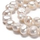 Fili di perle di perle d'acqua dolce coltivate naturali PEAR-L033-54-2