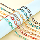 PandaHall 6pcs Acrylic Chain Links 6 Style Linking Chain Rings Imitation Gemstone Linking Chains with Aluminium Oval Links Handmade Paperclip Chains for Purse Jewellery Phone Trouser AJEW-PH0003-92-7